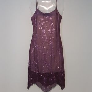 Sexy dress. Size Medium. Purple with glitter.